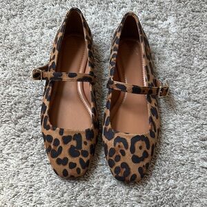 ASOS Leopard Mary Jane Flats